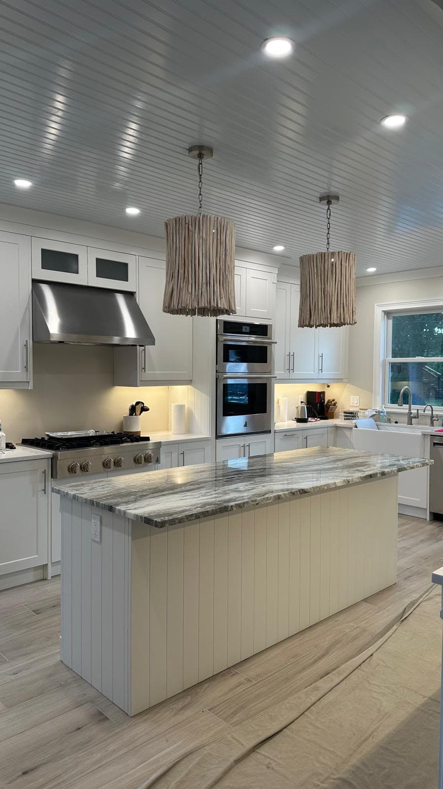 Kitchen with Double Wall Oven — cleaning services Monmouth County NJ